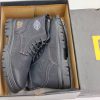 CAT leather boots tough man brand 2022ss leisure outdoor overalls boots BLACK - Image 2