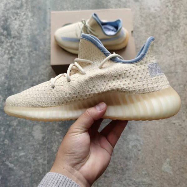 Adidas Yeezy Boost 350 V2 Linen/Linen-Linen FY5158 - Image 4