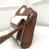 Burberry Two-tone Canvas and Leather Mini Pocket Crossbody Bags Natural/Malt Brown - Image 2