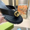 Gucci Strap Thong Leather Sandal Black - Image 2