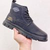 CAT leather boots tough man brand 2022ss leisure outdoor overalls boots BLACK