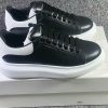 McQueen fashion leather shoes black/white - Image 3