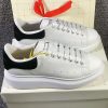 McQueen fashion leather shoes black/white